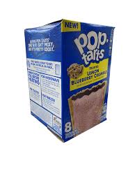 (S2-07) Box - Us - Pop Tarts - Lemon Blueberry Crumble (8 Toasters) 13.5oz (384g) x 1 Box (Boxes with minor damage due to shipping)