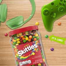 (S4-01) Box - US -  Bulk - Skittles Original Candy Jar 54 oz. (1.53KG) x 1 Jar