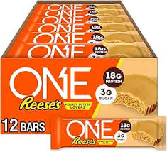 (S2-04) Box - US - One- REESES Peanut Butter Lovers Protein Standard Bar 2.12oz(60g) x 12 Units