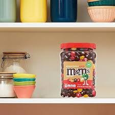 (S4-01) Box - TUB - M&M - Peanut Butter and Jelly Milk Chocolate Candy 44.3 oz (1.25kg) x 1 jar