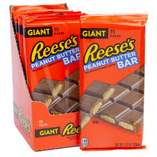 (S2-07) Box - US - Reese Peanut Butter Cup Giant Bar 7.37 oz x 12