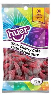 (S3-04) Box - Huer - PEG 75g Bag - Bottles Cherry Cola - Sour x 12 units