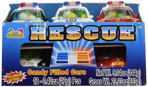 (S1-02) Box - CHINA - Kidsmania Rescue Candy Filled Cars x 12 units