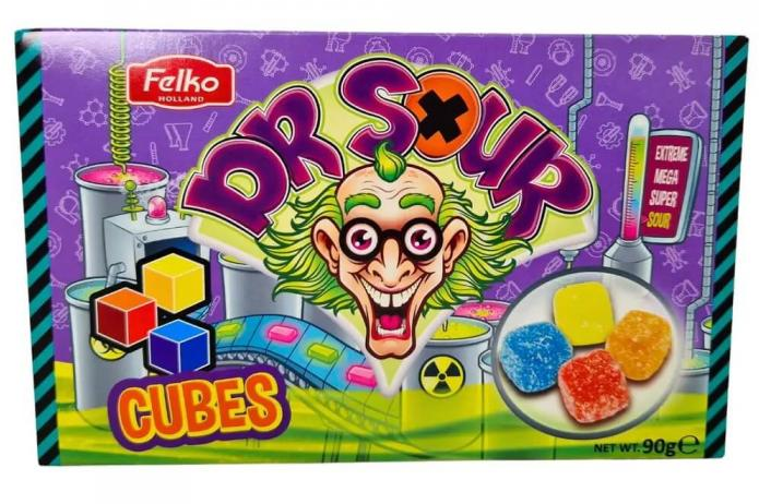 (S6-14) Theater Box - Dr Sour Cubes 90g x 12 Units