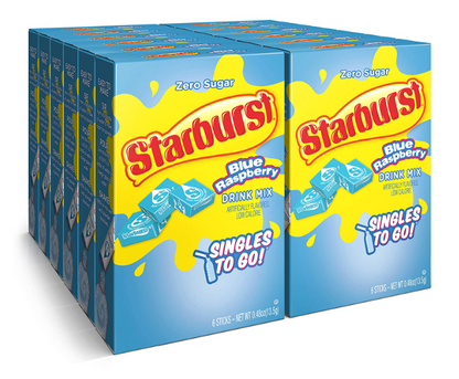 (S5-01) US - Drink Mix - Starburst - Blue Raspberry (6 Pack) x 12 units