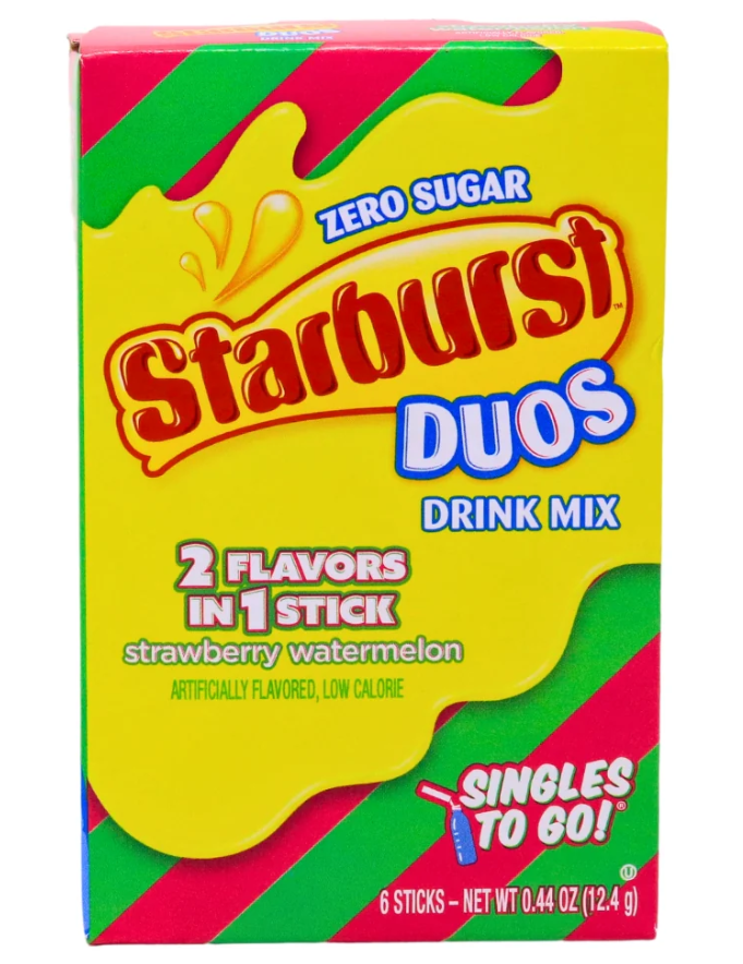 (S5-01) US - Drink Mix - Starburst - DUO - Strawberry Watermelon (6 STICKS) x 12 units