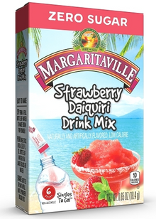 (S5-05) Drink Mix - Zero Sugar - Margaritaville - Strawberry Daiquiri 6-Sticks x 12 units