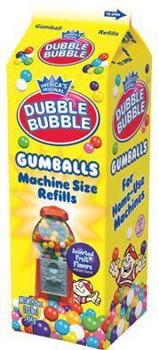 (S1-06) Dubble Bubble Gumball Refills Assorted Carton 20oz (567g) x 1 unit