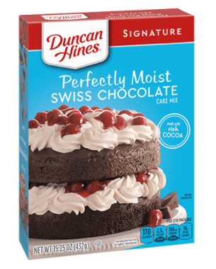 SINGLE - Duncan Hines - Swiss Chocolate Cake Mix 15.25oz x 1 unit