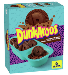 Single - Dunkaroos - Double Chocolate Frosting & Chocolate Cookies x 1 Tray