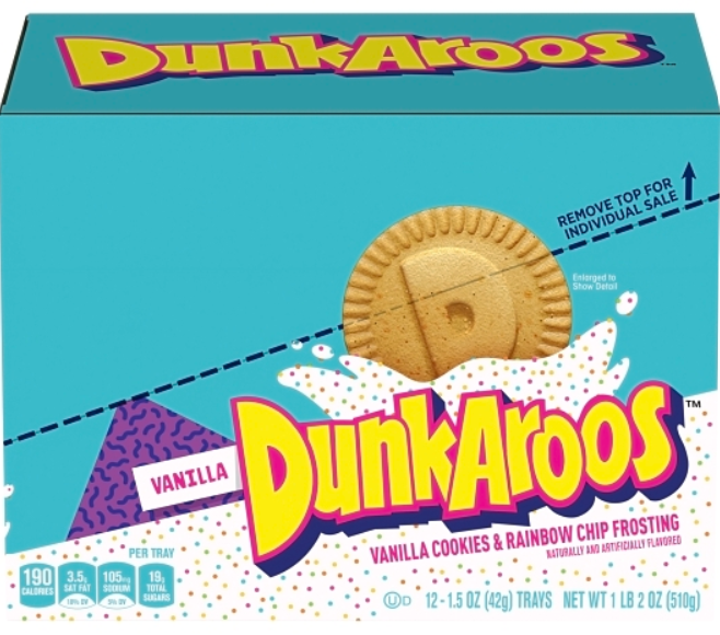 (S6-06) US - Dunkaroos - Vanilla Cookies 1.5oz (42g) x 12 Trays