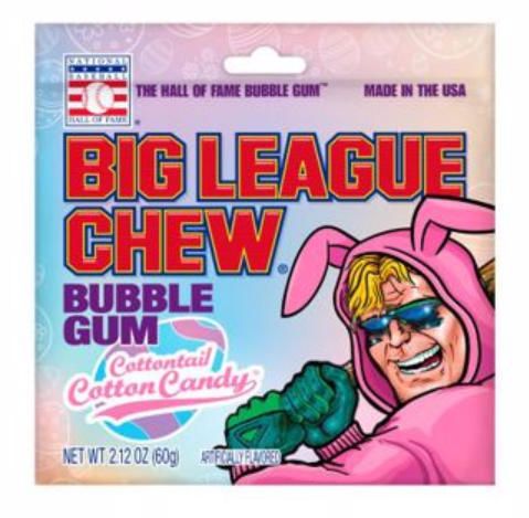 EASTER - Big League Chew Cotton Candy 2.12oz x (2x12ct) 24 units