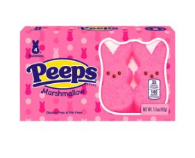 (S8-11) Easter - Peeps 4PK Bunnies - Pink 1.5oz (43g) x 24 Units