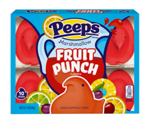 Easter - SINGLE - Peeps - Fruit Punch Flavored Marshmallow Chicks 10-PK 3oz (85g) x 1 unit