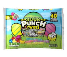 (S4-03) Easter - Single - Sour Punch Twists Easter Laydown Bag 9oz x 1 Unit