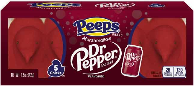 (S5-01) Us - EASTER PEEPS 5 PK CHICKS - DR PEPPER 1.5 oz (42g) x 24 units
