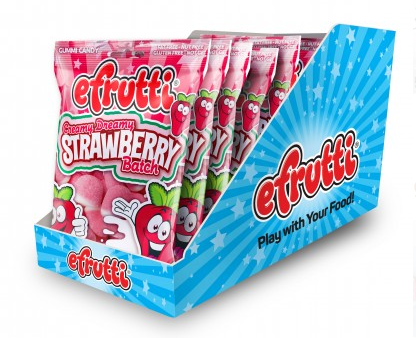 (S6-09) Spain - eFrutti Creamy Dreamy Strawberries Peg Bag - 3.5oz (100g) x 12 units