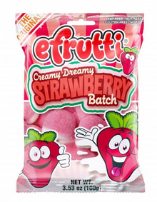 (S6-09) Spain - eFrutti Creamy Dreamy Strawberries Peg Bag - 3.5oz (100g) x 12 units