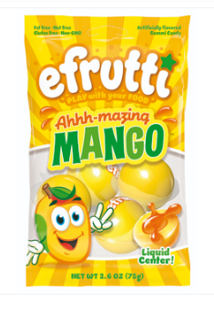 (S6-09) efrutti Ahhh-Mazing Mango Peg Bag - 2.6oz (74g) x 12 Units