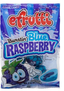 (S6-09) Spain - efrutti Burstin' Blue Raspberry DRC Bag - 2.6oz (74g) x 12 Units
