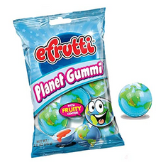 eFrutti PLANET GUMMI 4 PIECE 2.6 OZ PEG BAG x 21 Bags