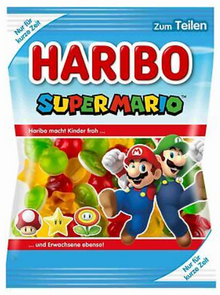 Single - EUROPE - HARIBO SUPER MARIO - ORIGINAL 175G X 1 BAG