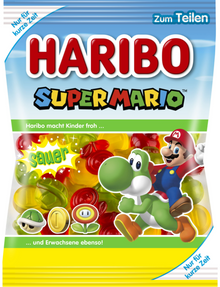 EUROPE - HARIBO SUPER MARIO - SAUER (SOUR) 175G X 17 BAGS