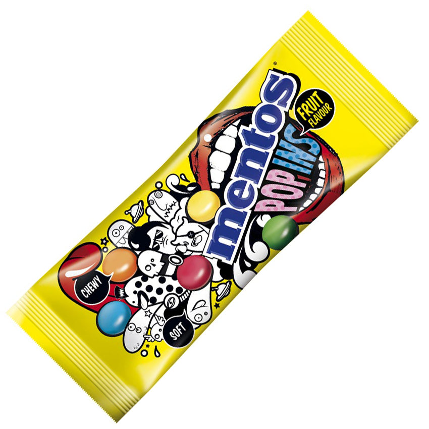 EUROP Mentos Popins Chewy Soft - FRUIT 50g x 15 units