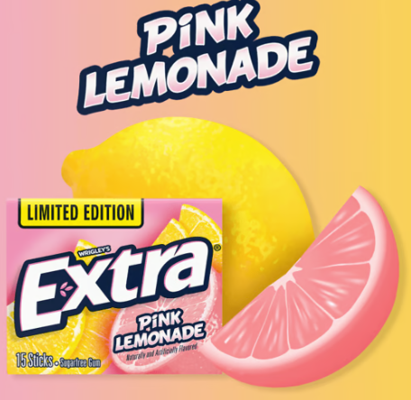 (S1-06) US - Gum - Wrigley Extra Pink Lemonade (x10 units)