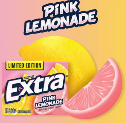 (S1-06) US - Gum - Wrigley Extra Pink Lemonade (x10 units)