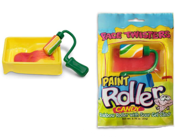 (S1-06) China -  Face Twisters - Paint Roller Candy 0.78oz (22g) x 12 units