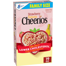 Cereal - Cheerios Strawberry Banana FAMILY Size 19 oz ( 538g) x 1 unit (Boxes with minor damage due to shipping)