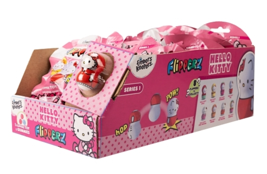 (S7-03) Canada - Finders Keepers - Hello Kitty Flipperz With Gummy 0.7oz (20g) x 24 units