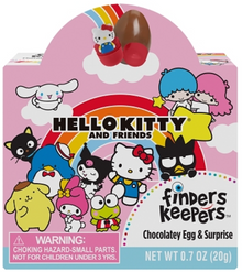 (S1-06) Box - MEXICO - Topps Finders Keepers - Hello Kitty and Friends Surprise Chocolate Eggs  0.7oz (20g) x 6 units