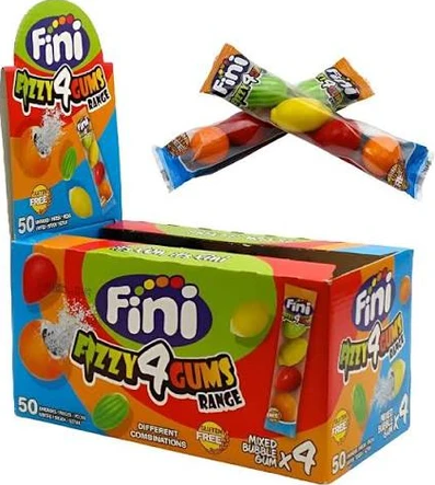 (S6-14) FINI - Fizzy 4 Gums x 50 Units