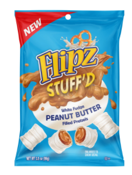 Flipz Stuff'd with White Fudge Peanut Butter Pretzel 3.5oz (99g) x 6 units