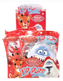 (S8-06) Box -  XMAS - Flix Candy Rudolph Lip Pop Lollipops -16g x 24 Units