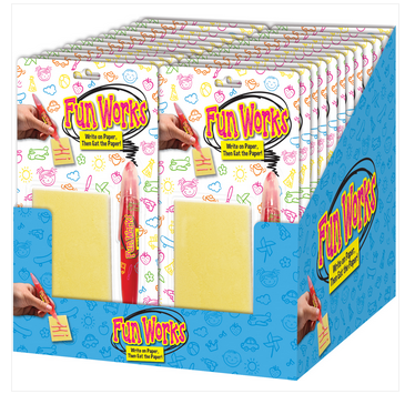 (S1-06) Box - China - Foreign Candy Fun Works Write Eat Paper 1.16oz (33g) x 24 units