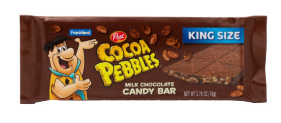Choco - SINGLE - King Size - Frankford COCOA Pebbles Cereal Bar 2.75oz x 1 unit (NO Displayer Box)
