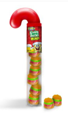 (S8-05) CHINA - XMAS - Frankford Krabby Patties Minis Cane Tube 1.80oz (51g) x 21 Units