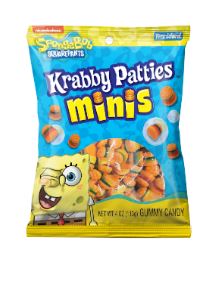 (S6-06) Frankford Spongebob Krabby Patty Minis Peg Bag - 5oz X 12 Units