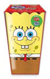 (S8-05) XMAS - Frankford SpongeBob Mini Popcorn Gift Box - 4.57oz (129g) x 6 Units