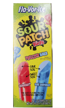 Freezer Pop - Sour Patch Kids - Sweet and Sour Twin Tubes 24 oz x 6 units