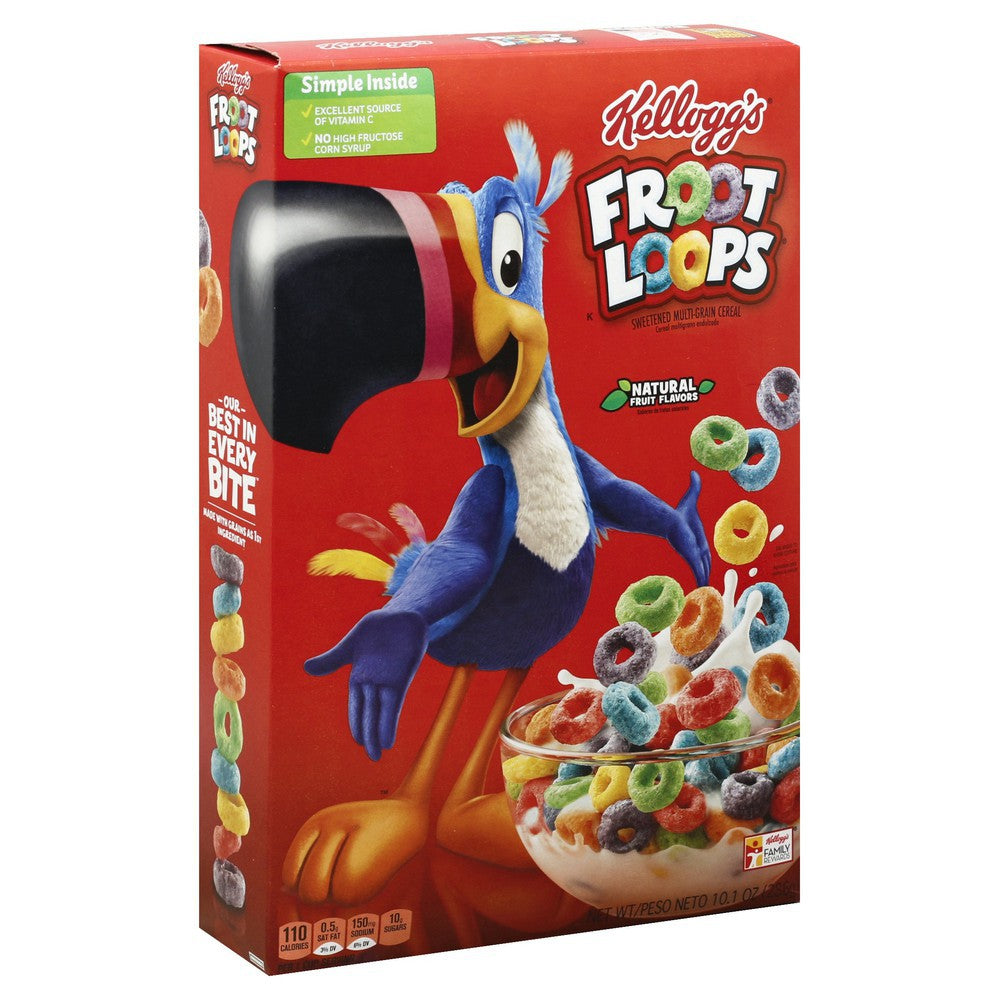 Cereal - Froot Loop Multigrain 10.1 oz (286g) x 1 unit (Boxes with minor damage due to shipping)