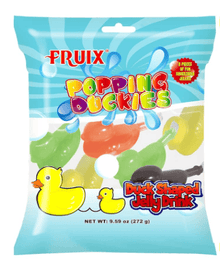 (S5-04) FRUIX - JELLY DUCK SHAPED 9.59OZ (272G) X 24 UNITS - SugarMarket.ca