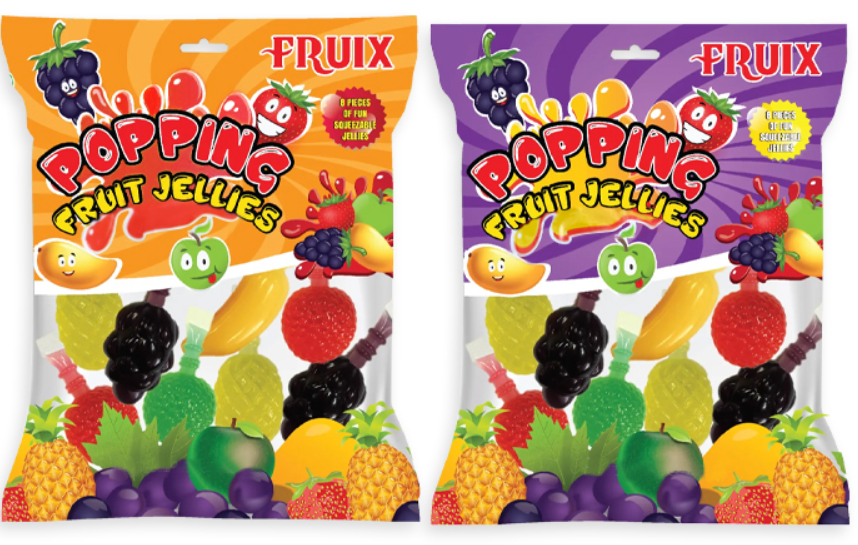 (S5-04) Fruix - POPPIN FRUIT JELLIES 11.29oz (320g) x 12 Units