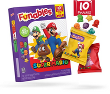 (S6-06) US - CASE -10-Pk - Funables - Super Mario Fruit Snacks 8oz (226g) x 8 units (Boxes with minor damage due to shipping)