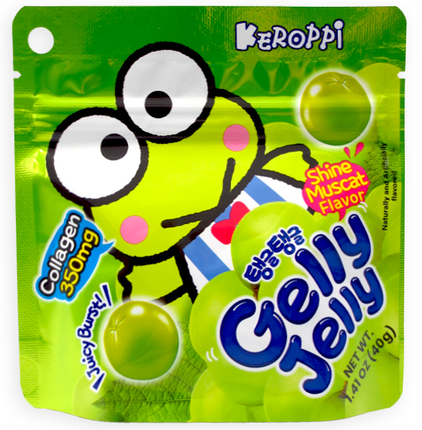 (S6-09) Box - GELLY JELLY SHINE MUSCAT 1.41oz (40g) x 8 Units
