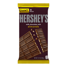 (S2-07) Box - US - Milk Chocolate Almonds Giant Bar -  7.37oz (208.93g) x 12 units