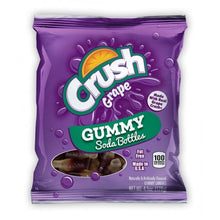 Kenny Soda Bottle Gummy - Grape Crush Peg Bag  4.5 oz x 12 units